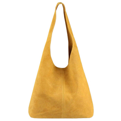 Silvia Suede Leather Slouch Tote Shoulder Bag by Clemés (13 colours)