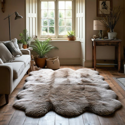 Natural Premium New Zealand Sheepskin Rug & Throw, Sexto, W180 x L180 cm (5 Colours)