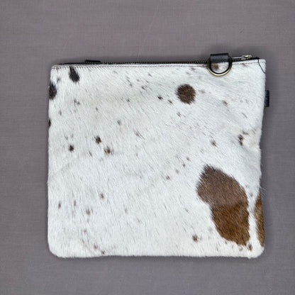 Natural Cowhide Double-Sided Crossbody Bag, Large (26 x 23 cm)