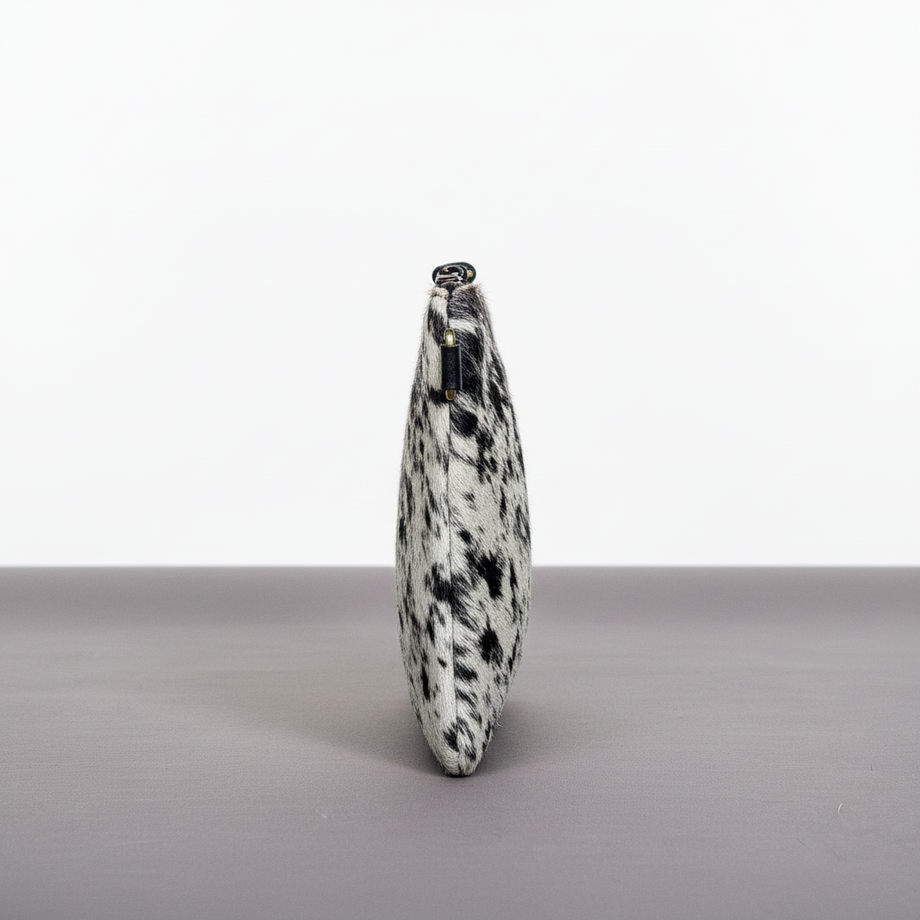 Natural Cowhide Double-Sided Crossbody Bag, Medium (23 x 21 cm)