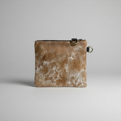 Natural Cowhide Double-Sided Crossbody Bag, Medium (23 x 21 cm)