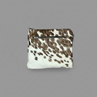 Natural Cowhide Double-Sided Crossbody Bag, Medium (23 x 21 cm)