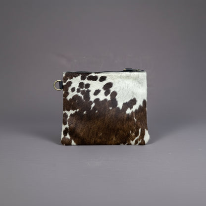 Natural Cowhide Double-Sided Crossbody Bag, Medium (23 x 21 cm)