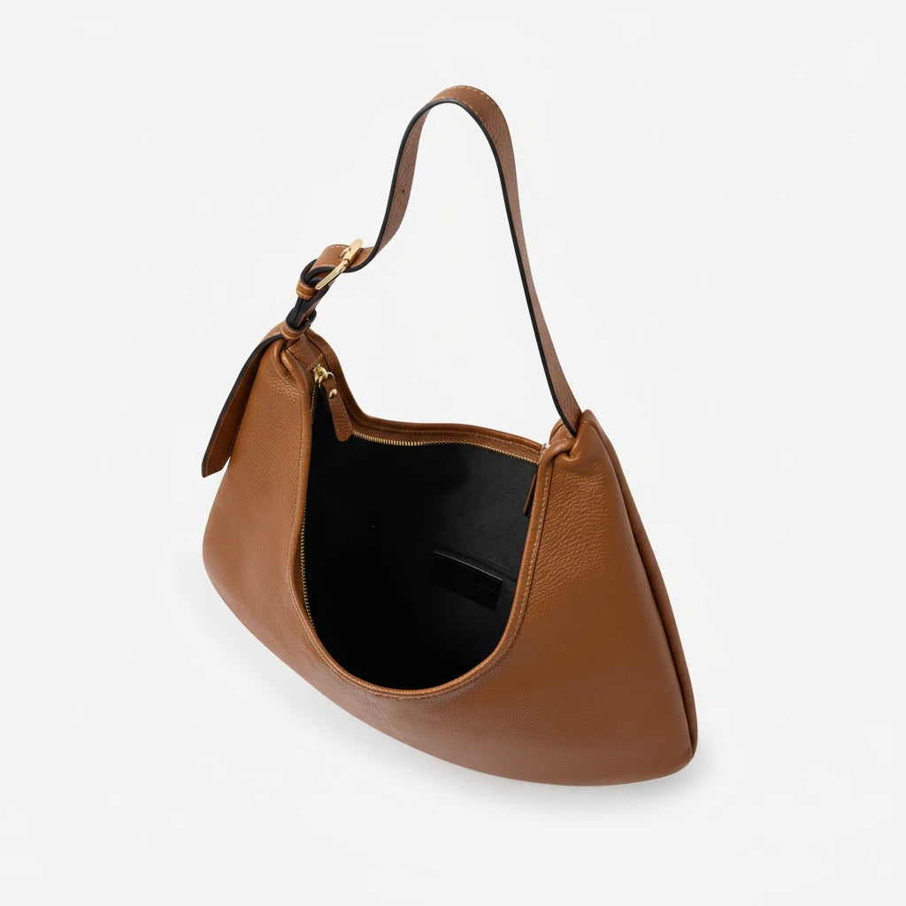 Ludovica Leather Hobo Shoulder Bag by Clemes