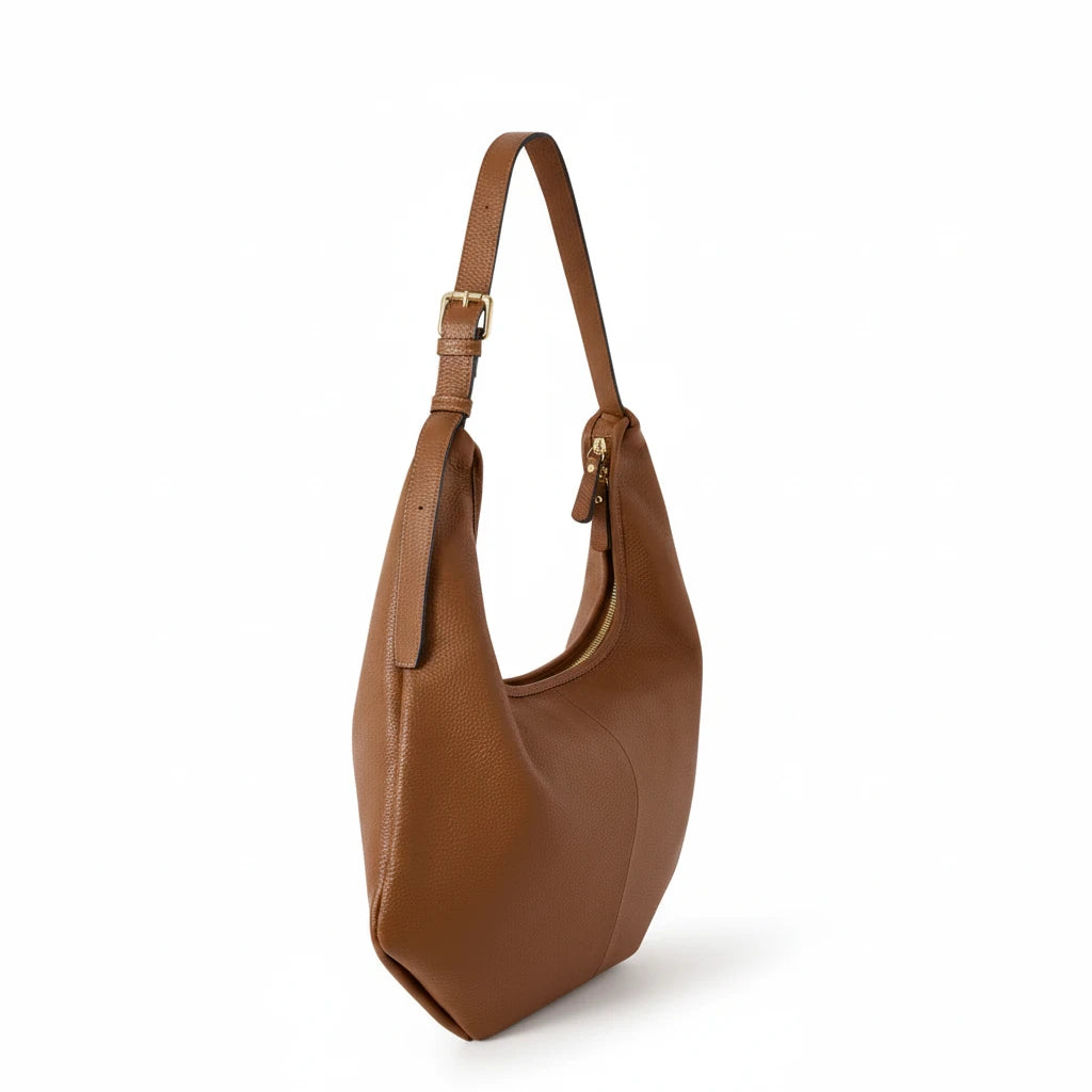 Ludovica Leather Hobo Shoulder Bag by Clemes