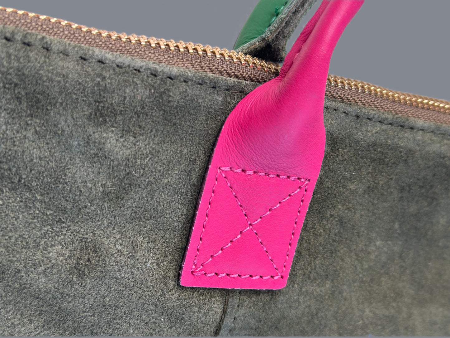 Milano Suede Leather Shoulder Bag & Handbag by Clemés (10 Colours)
