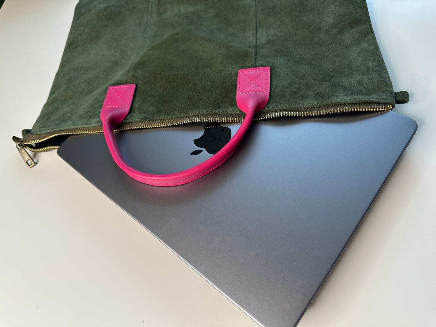 Milano Suede Leather Shoulder Bag & Handbag by Clemés (10 Colours)