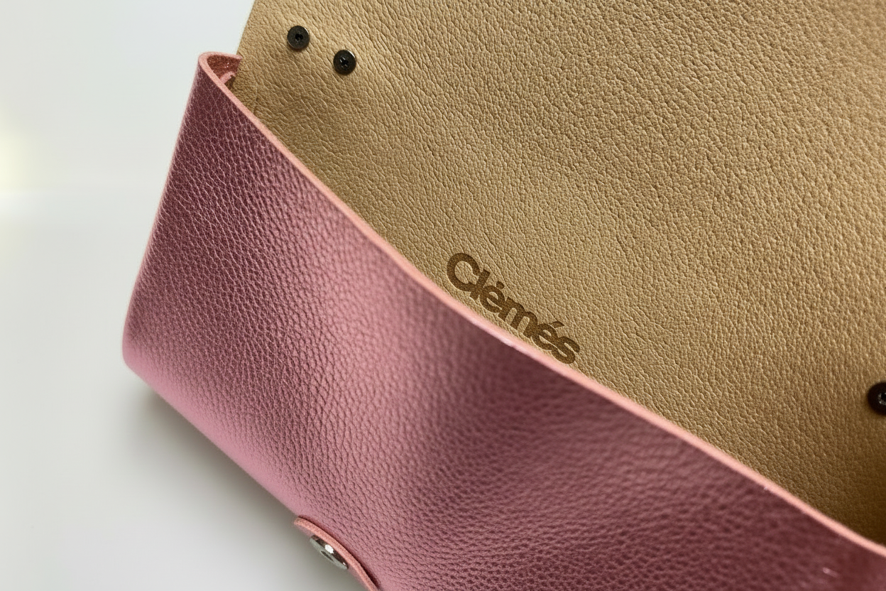 Anima Suede Leather Metallic Clutch Shoulder Bag by Clemés (7 Colours)