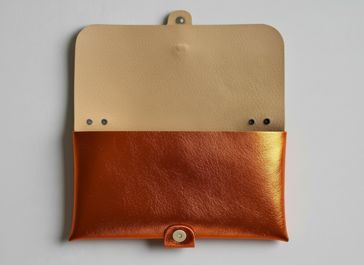 Anima Suede Leather Metallic Clutch Shoulder Bag by Clemés (7 Colours)