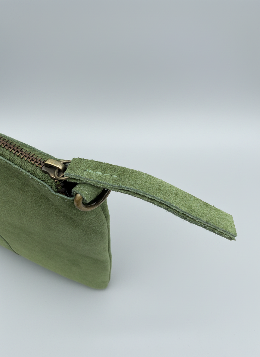 Milano Suede Bag, Olive, by Clemés