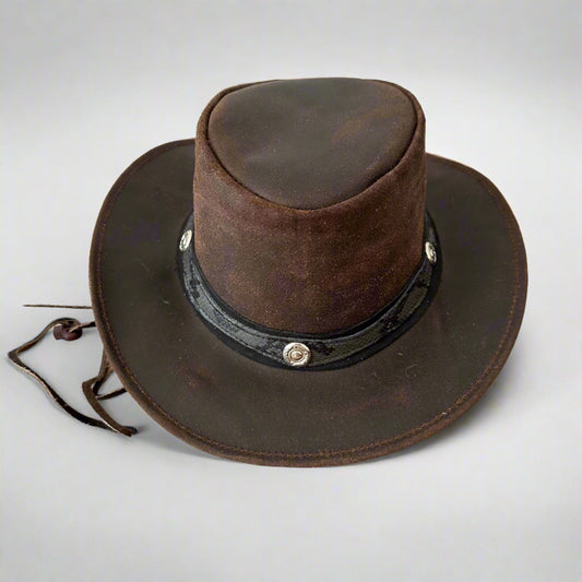 Genuine Leather Western Cowboy Hat