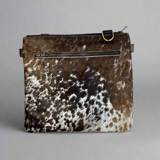 Natural Cowhide Double-Sided Crossbody Bag, Large (26 x 23 cm) (Copy)