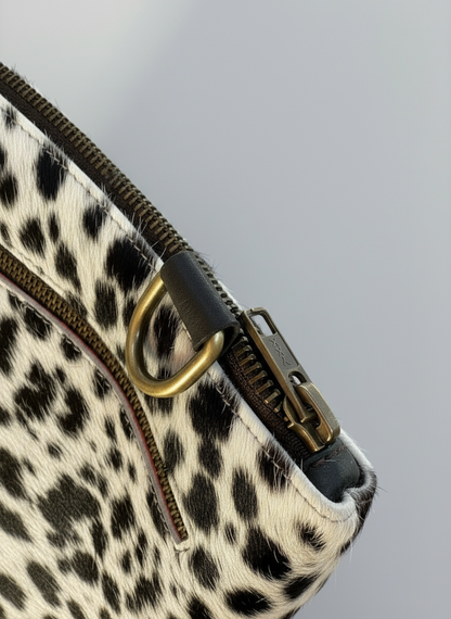 Natural Cowhide Double-Sided Crossbody Bag, Large (26 x 23 cm)