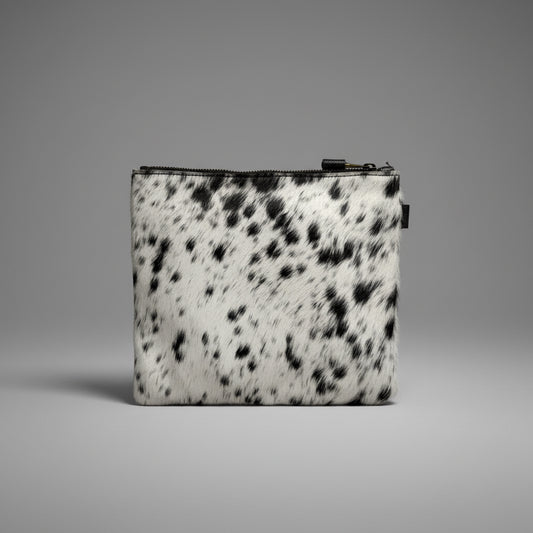Natural Cowhide Double-Sided Crossbody Bag, Medium (23 x 21 cm)