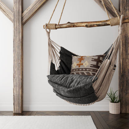 Turkish Kilim Vintage Cushion Cover - 40 x 40 cm