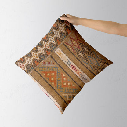 Turkish Kilim Vintage Cushion Cover - 40 x 40 cm