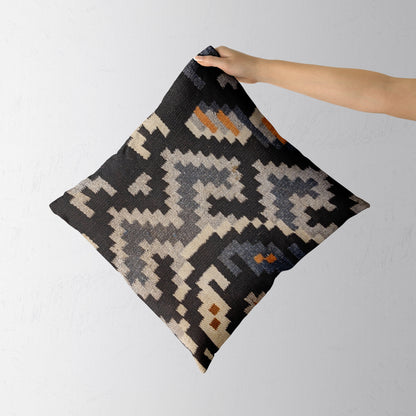 Turkish Kilim Vintage Cushion Cover - 40 x 40 cm