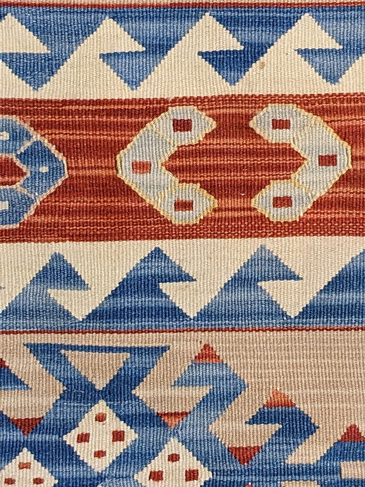 Turkish Kilim Vintage Cushion Cover - 40 x 40 cm