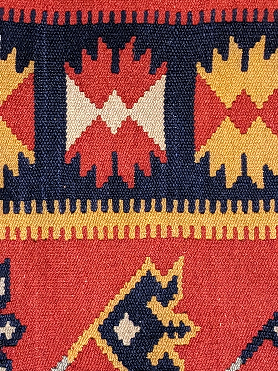 Turkish Kilim Vintage Cushion Cover - 40 x 40 cm