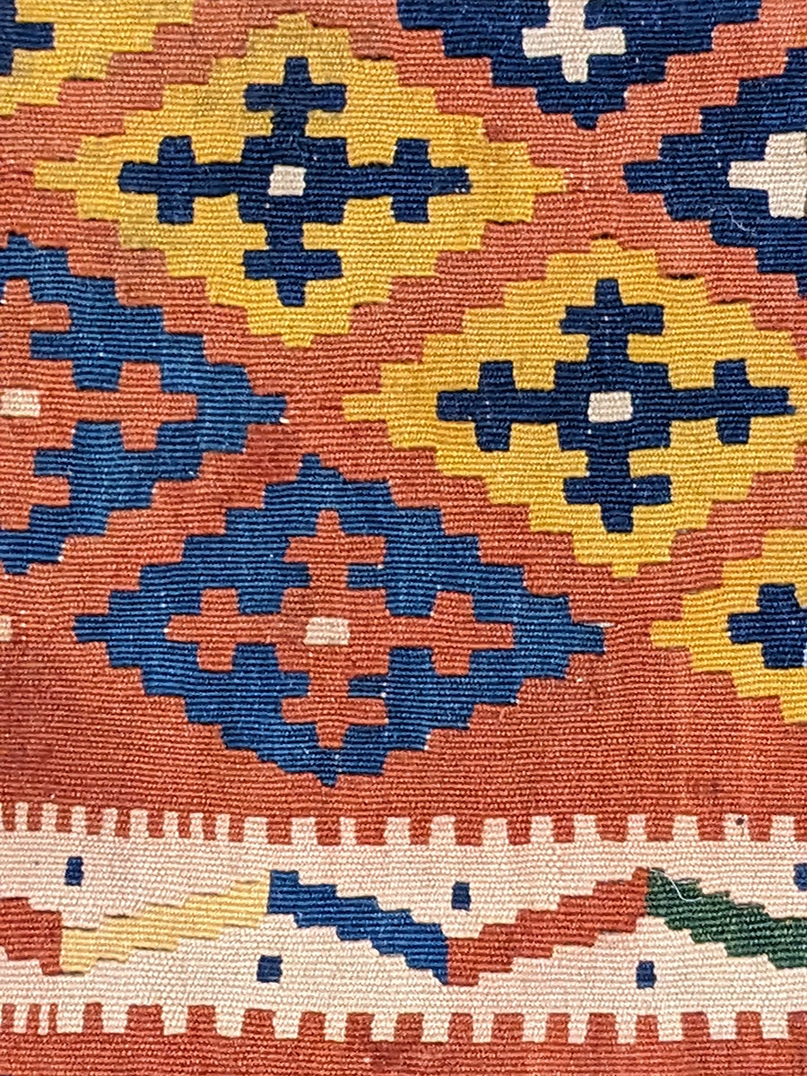 Turkish Kilim Vintage Cushion Cover - 42 x 40 cm