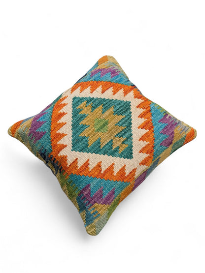 Afghan Kilim Cushion Cover - 45 x 45 cm