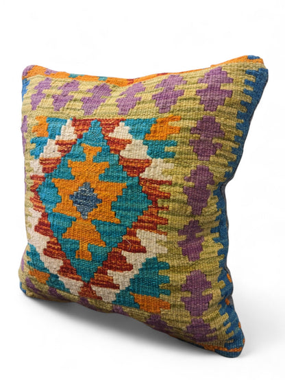 Afghan Kilim Cushion Cover - 45 x 45 cm