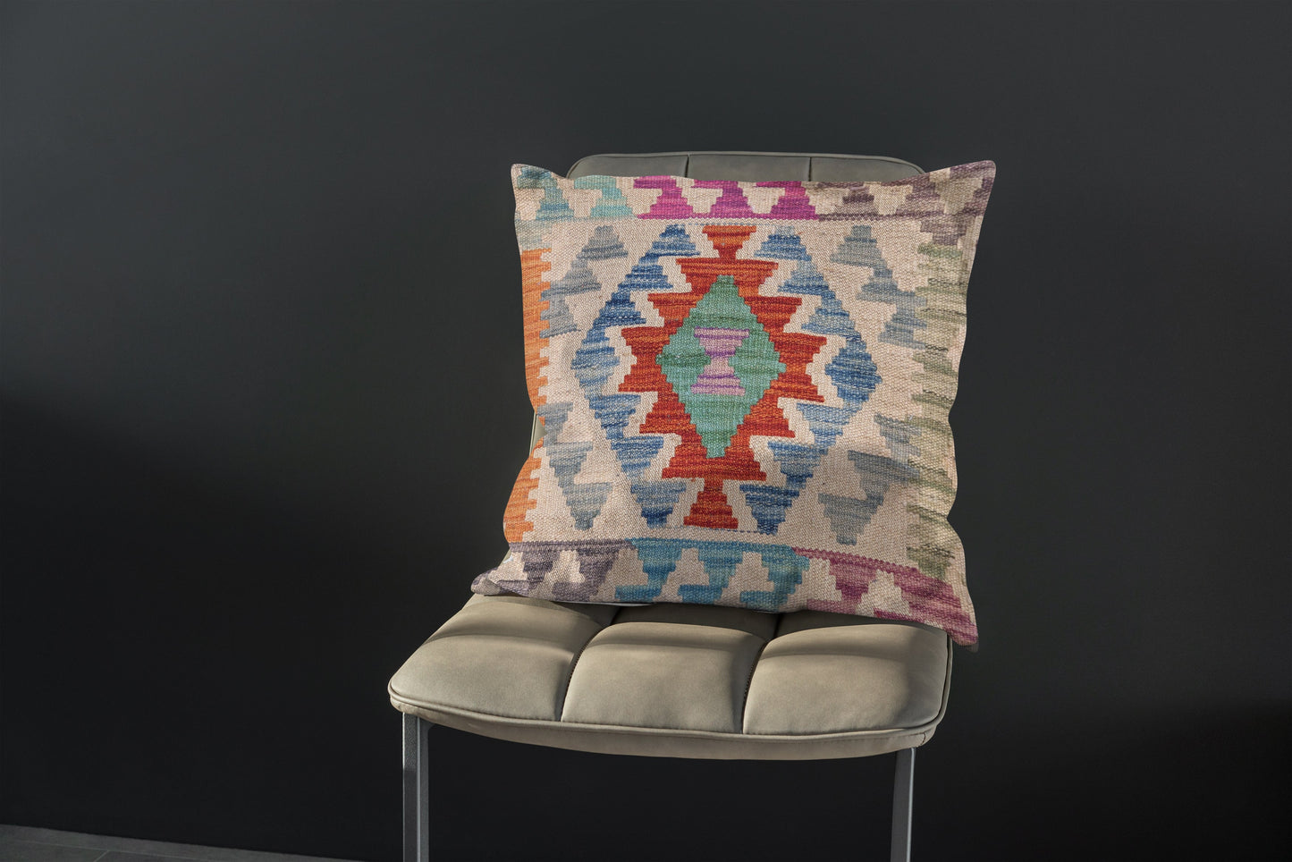 Afghan Kilim Cushion Cover - 45 x 45 cm