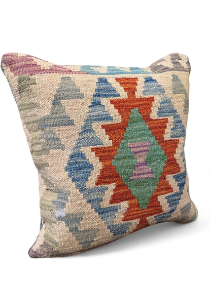 Afghan Kilim Cushion Cover - 45 x 45 cm