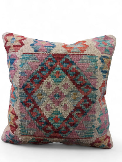 Afghan Kilim Cushion Cover - 45 x 45 cm