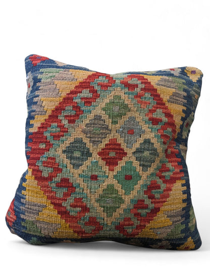 Afghan Kilim Cushion Cover - 45 x 45 cm