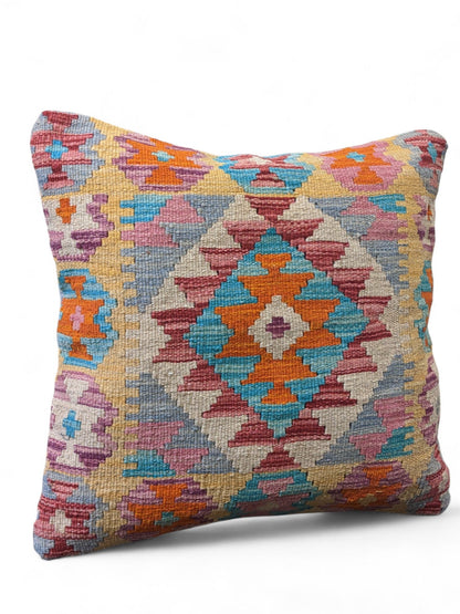 Afghan Kilim Cushion Cover - 45 x 45 cm