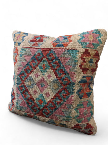 Afghan Kilim Cushion Cover - 45 x 45 cm