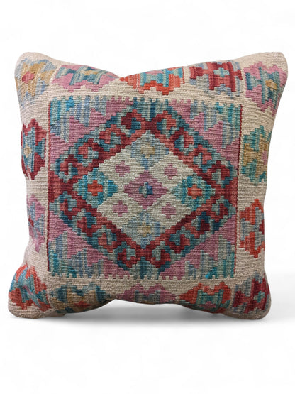Afghan Kilim Cushion Cover - 45 x 45 cm