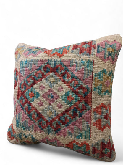 Afghan Kilim Cushion Cover - 45 x 45 cm
