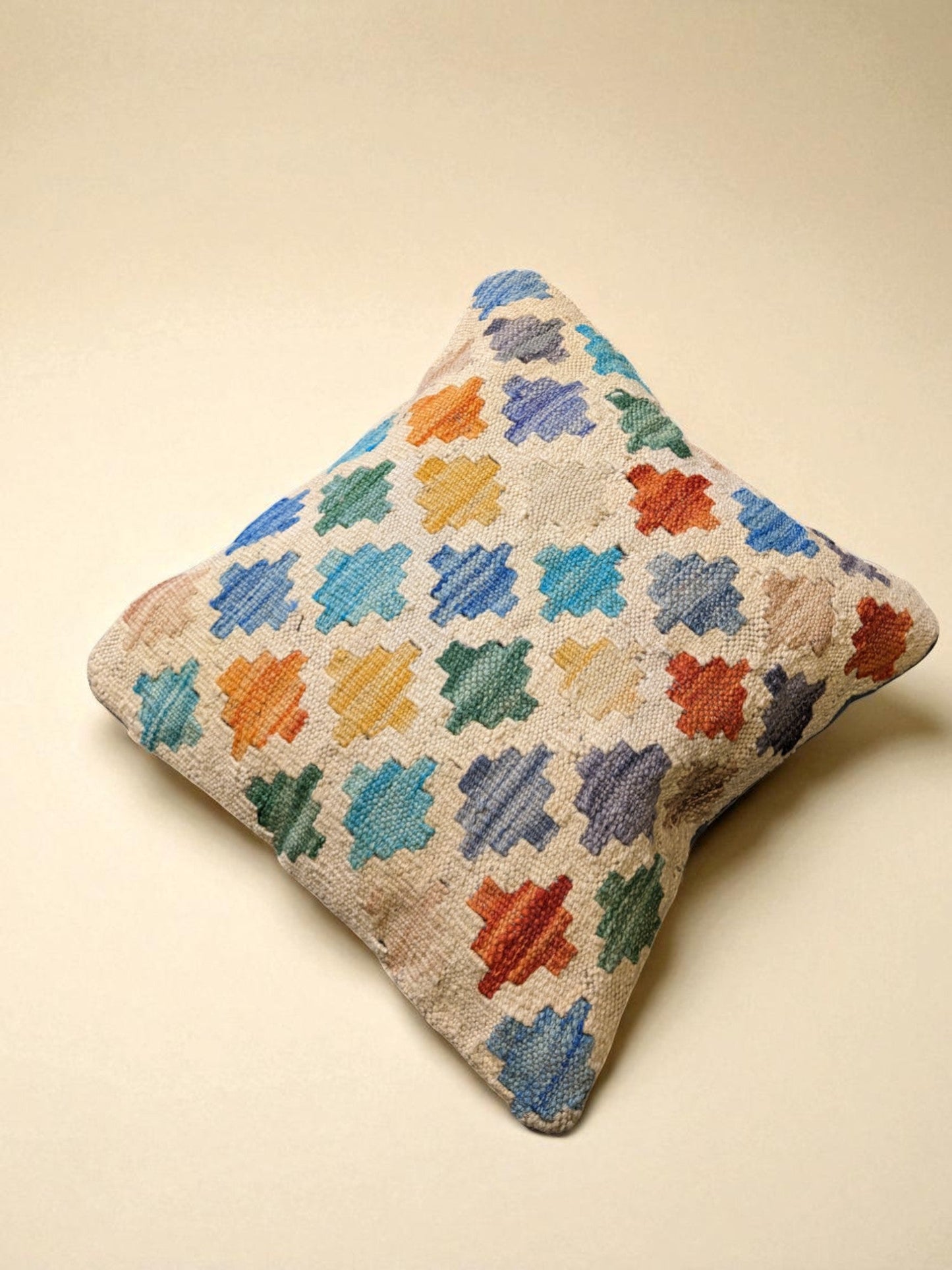Afghan Kilim Cushion Cover - 46 x 46 cm