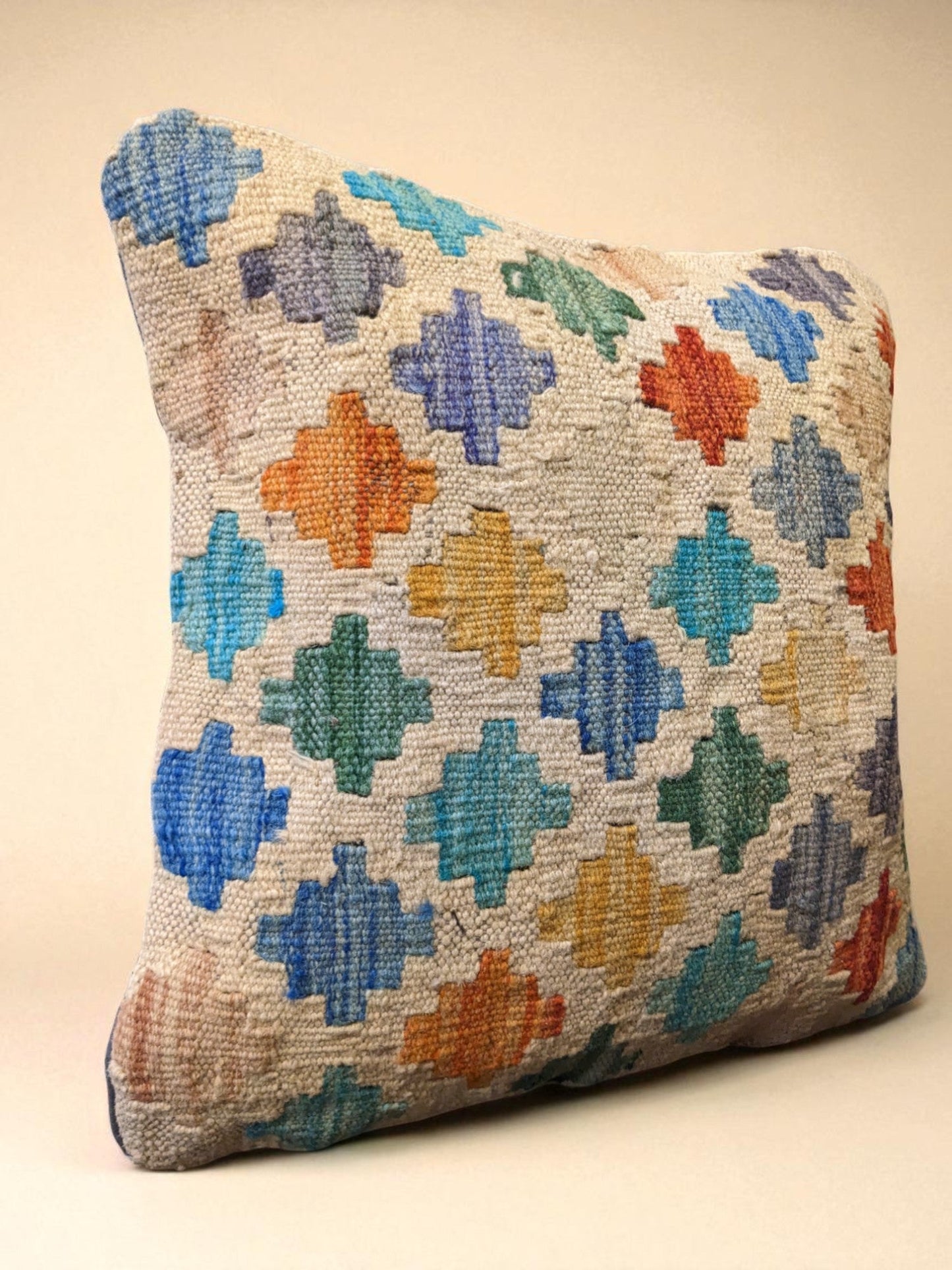 Afghan Kilim Cushion Cover - 46 x 46 cm