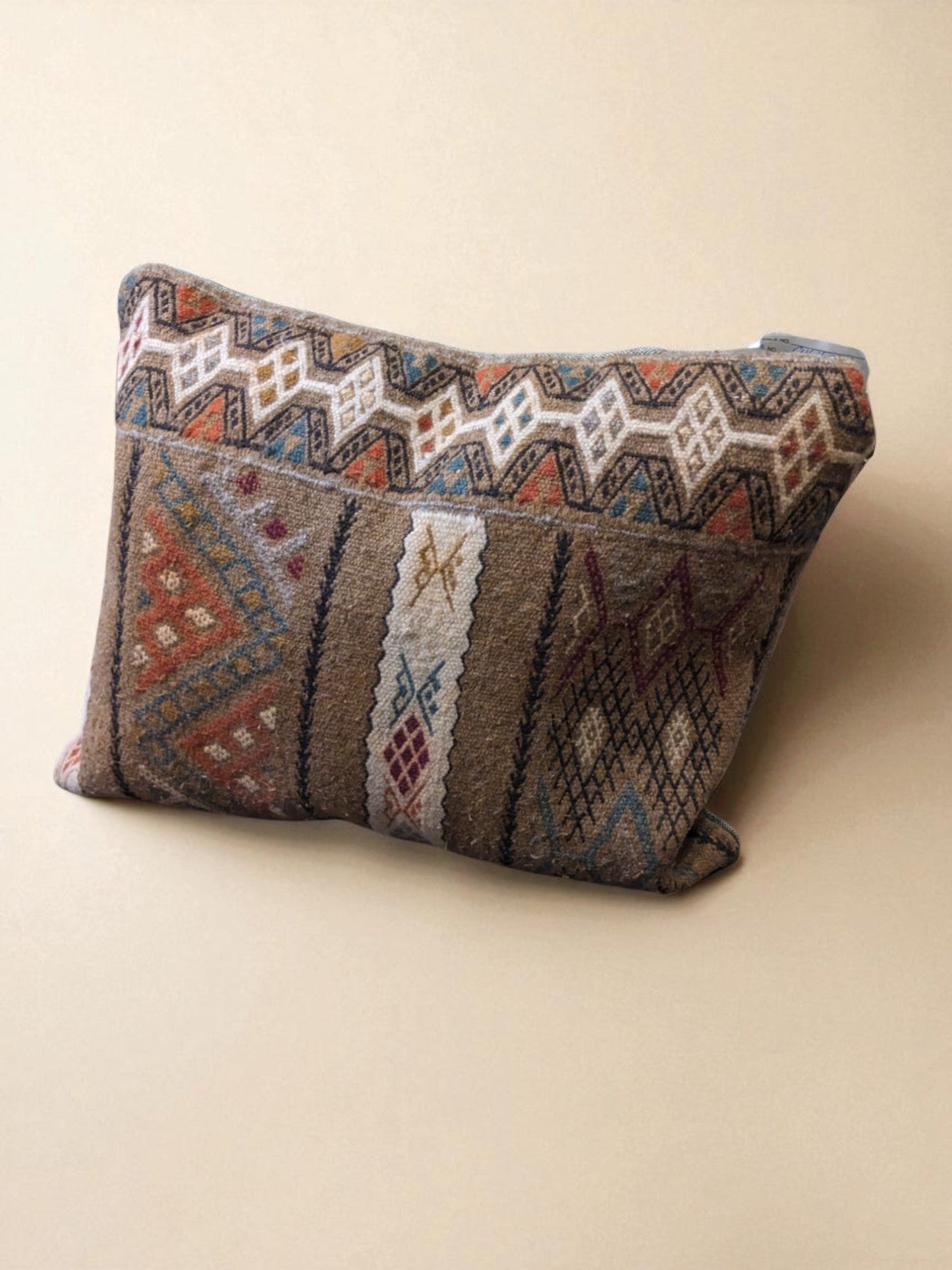 Turkish Kilim Vintage Cushion Cover - 40 x 40 cm