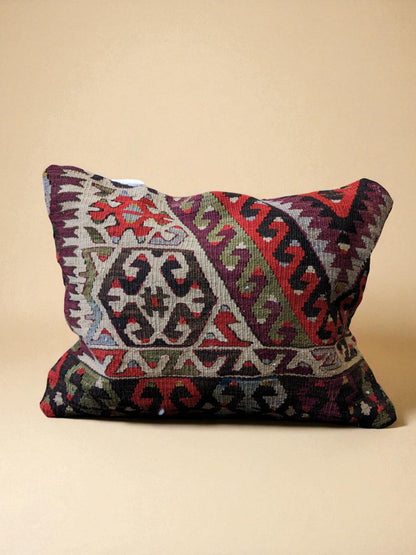 Turkish Kilim Vintage Cushion Cover - 54 x 42 cm
