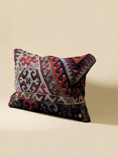 Turkish Kilim Vintage Cushion Cover - 54 x 42 cm