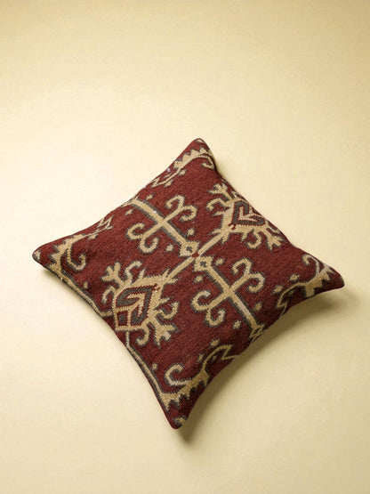 Turkish Kilim Vintage Cushion Cover - 40 x 40 cm