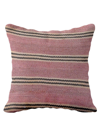 Turkish Kilim Vintage Cushion Cover - 40 x 40 cm