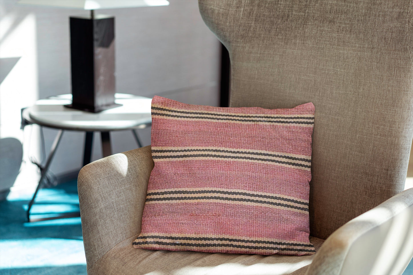 Turkish Kilim Vintage Cushion Cover - 40 x 40 cm