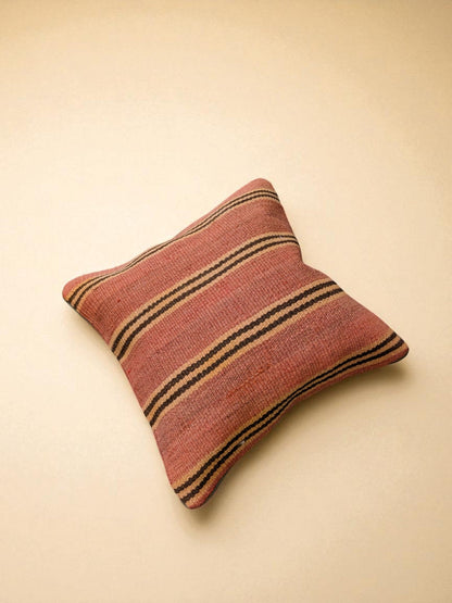 Turkish Kilim Vintage Cushion Cover - 40 x 40 cm