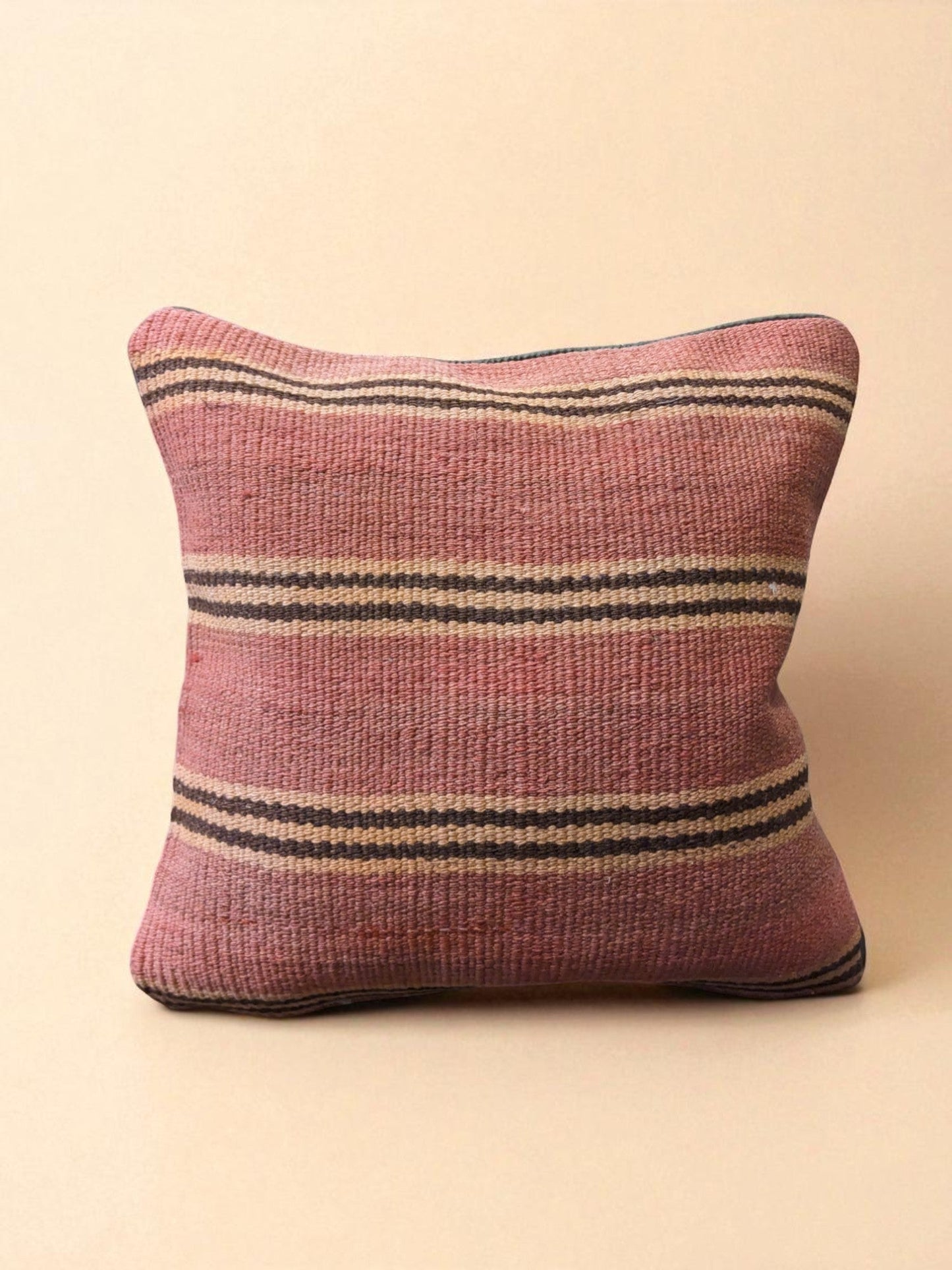 Turkish Kilim Vintage Cushion Cover - 40 x 40 cm