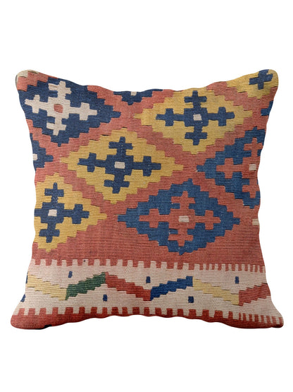 Turkish Kilim Vintage Cushion Cover - 42 x 40 cm