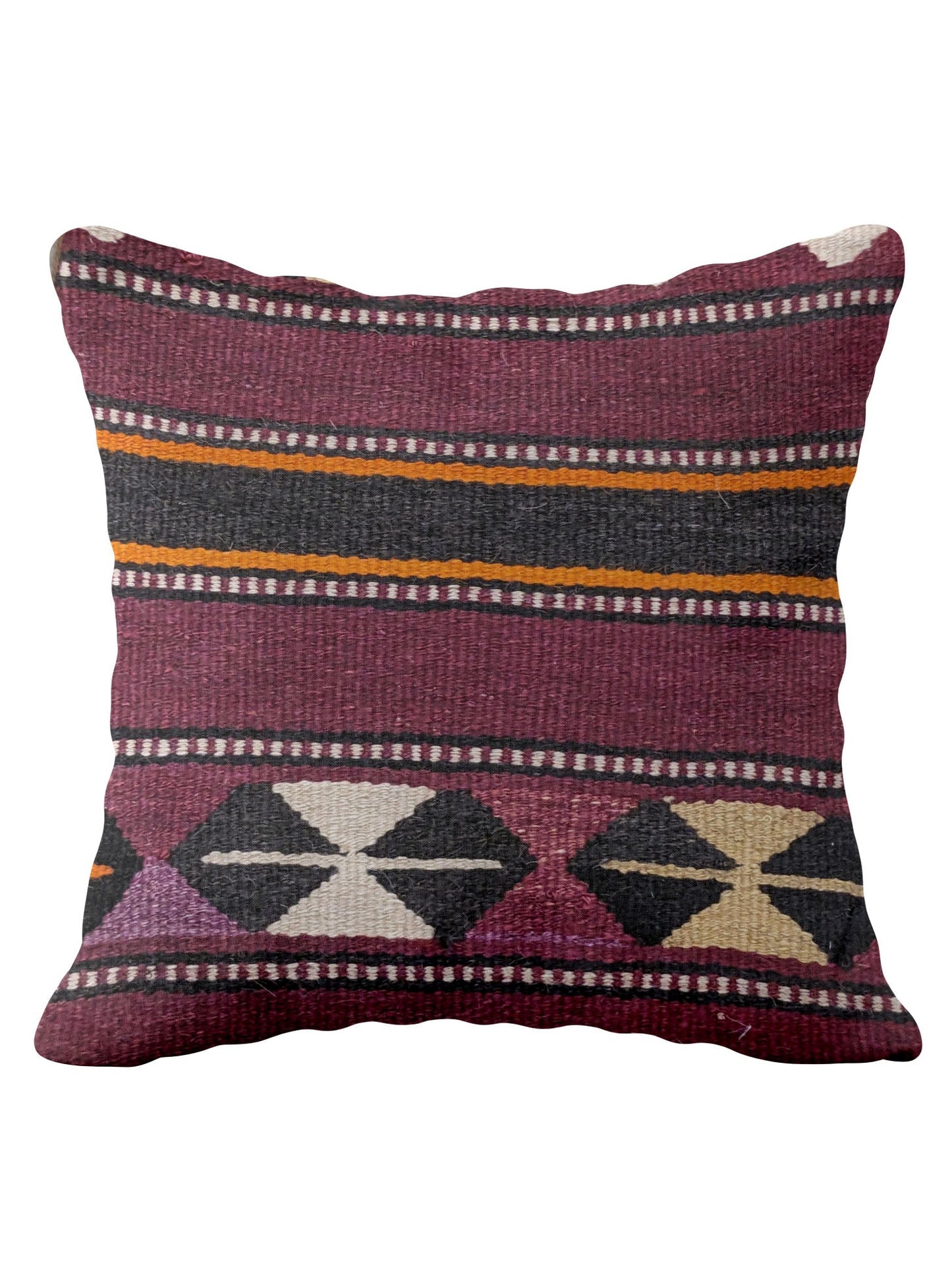 Turkish Kilim Vintage Cushion Cover - 42 x 40 cm