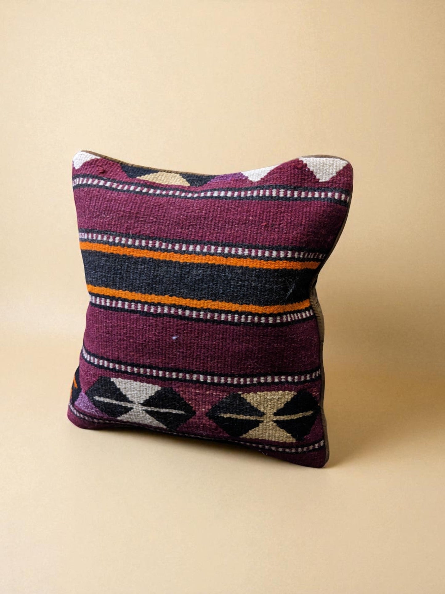 Turkish Kilim Vintage Cushion Cover - 42 x 40 cm
