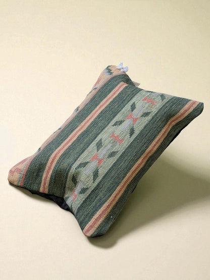 Turkish Kilim Vintage Cushion Cover - 59 x 40 cm