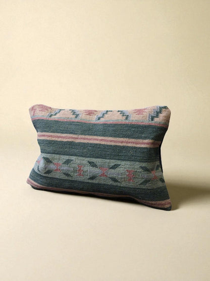 Turkish Kilim Vintage Cushion Cover - 59 x 40 cm