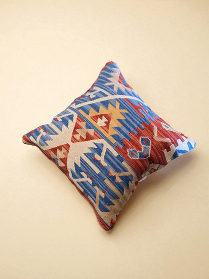 Turkish Kilim Vintage Cushion Cover - 40 x 40 cm